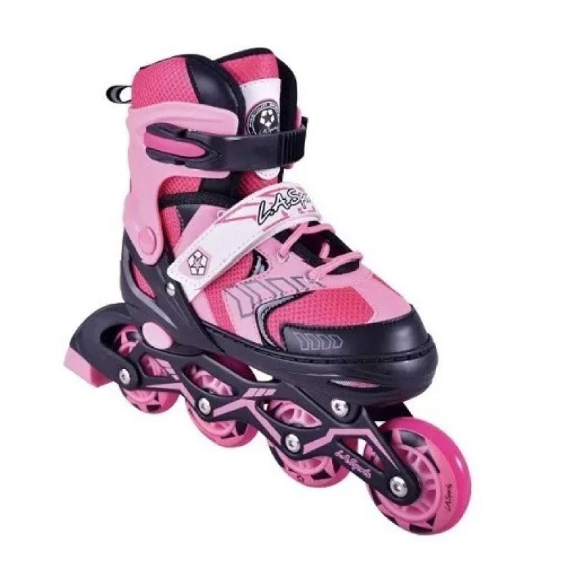 Patines en Línea para Niña LA Sports Talla Ajustables 19-21.5