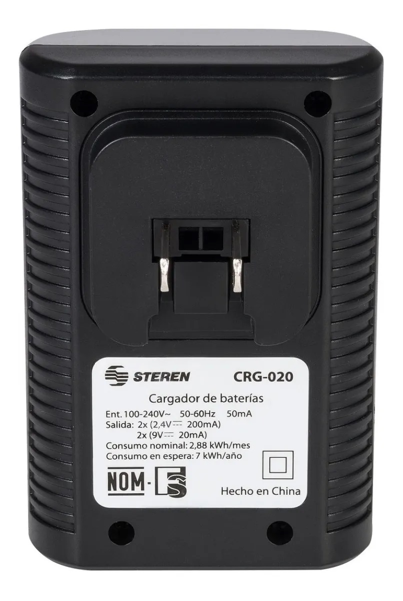 Cargador Con 4 Baterias Aa Steren Crg-020 Carga Aa/aaa/9v