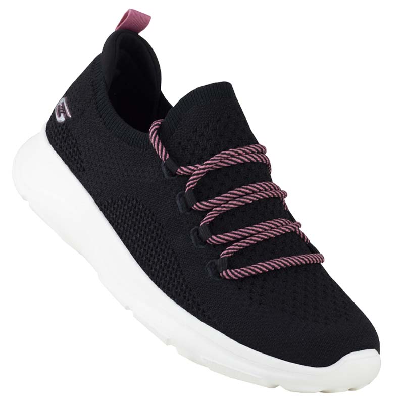 TENIS SKECHERS BOBS SPORT 117003 PARA DAMA NEGRO ROSA PLANTILLA MEMORY FOAM