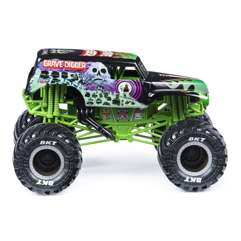 Grave Digger Monster Jam Spin Master Vehiculo con suspension real