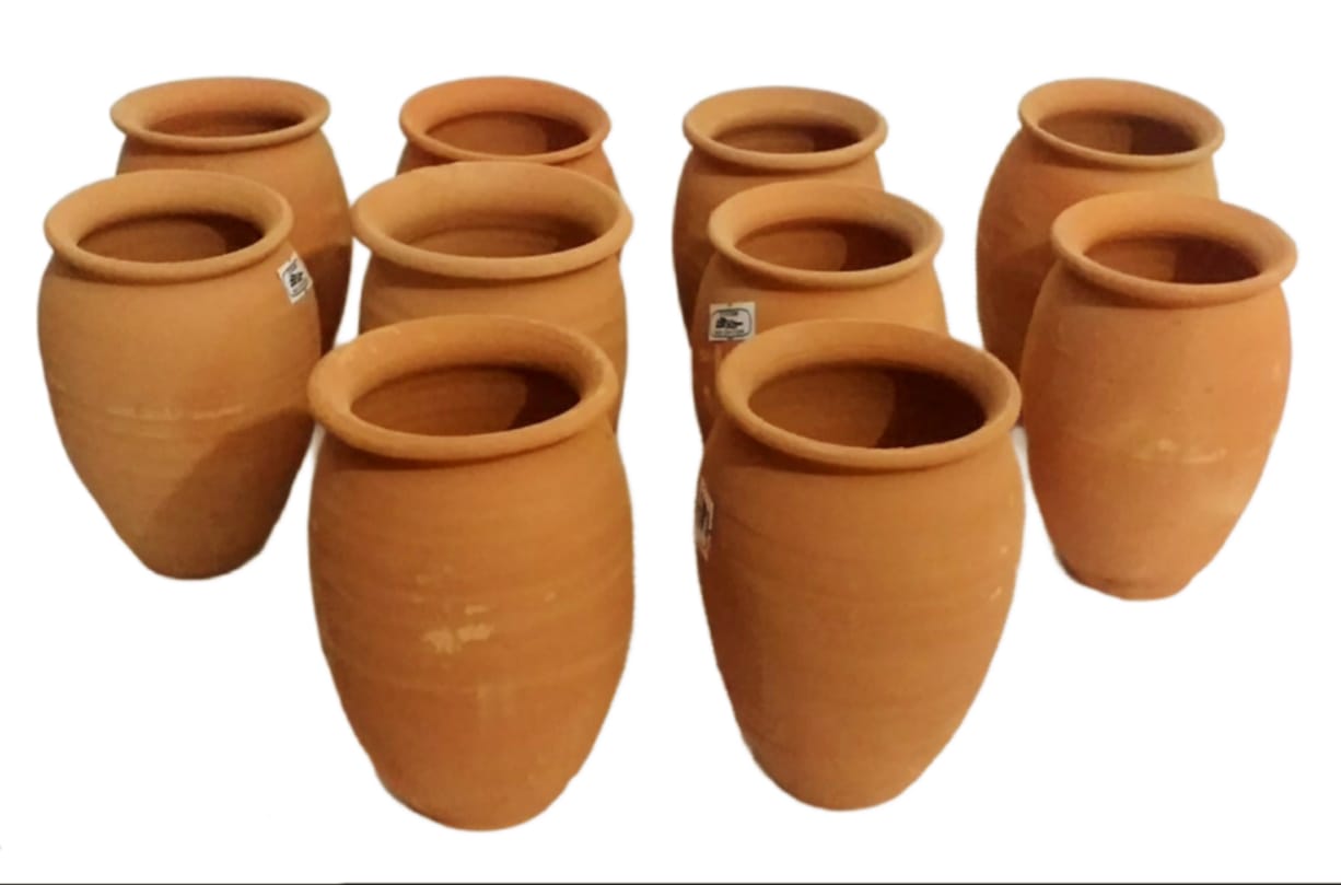 12 Cantaritos de barro, jarritos locos 