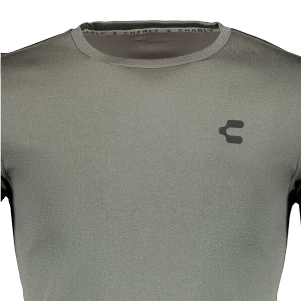 PLAYERA CABALLERO CHARLY GRIS JASPE 