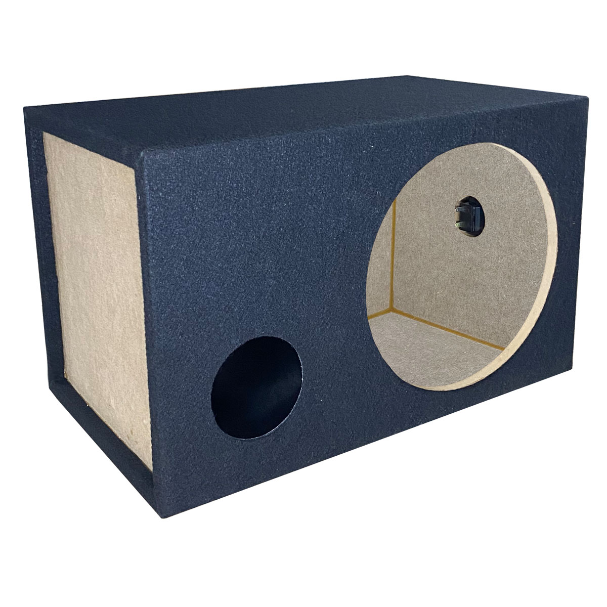 Cajón Subwoofer 12" Pulgadas Con Salida de Aire de Tubo