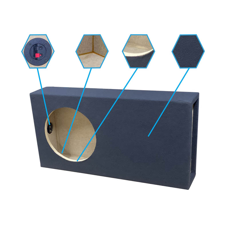 Cajón Subwoofer 10" pulgadas Sellado MDF