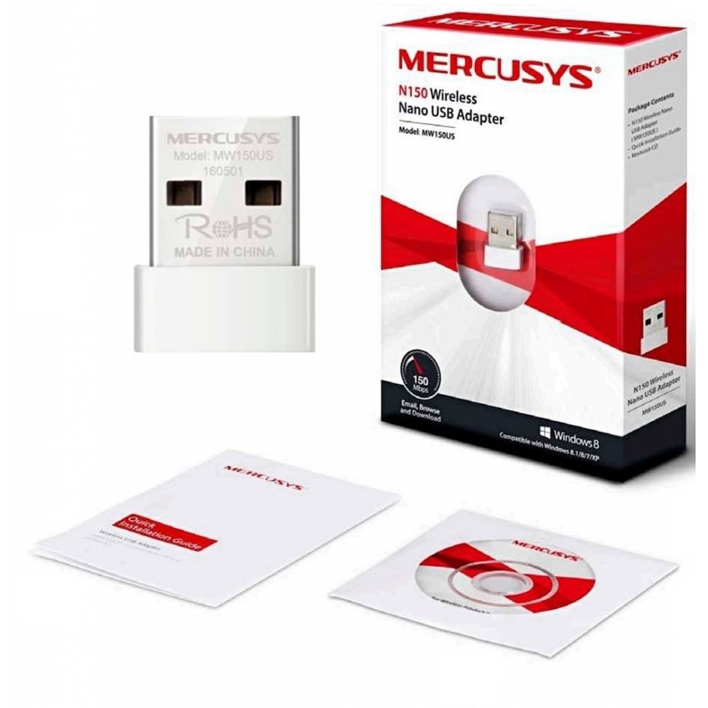 Adaptador NANO USB 2.0 blanco 150 Mbit/s Windows WiFi Antena PC MW150US Lap Internet Inalambrico Receptor