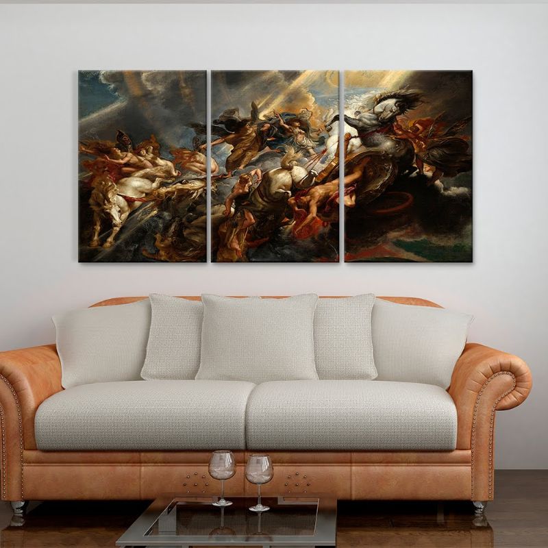 Cuadros Decorativos La caída de Faetón Rubens MobileCity Set 3 piezas 40 x 60