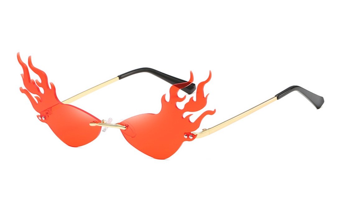 Lentes de Sol Fuego Rojo Transparentes By Rebel