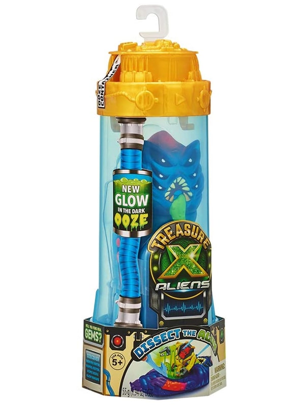 Treasure X Aliens Azul Baba Brillante Figura Sorpresa Moose