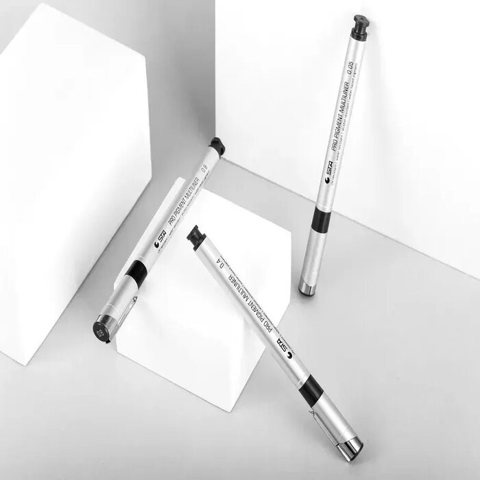 9 Estilógrafos Estilografos Recargables Recargable con diferentes tipos de punta grosor cada uno STA Anime Bocetos Manga Arquitectura