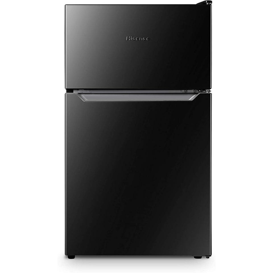 Refrigerador Frigobar De 2 Puertas Hisense 3.3 Pies Con Congelador RT33D6ABE