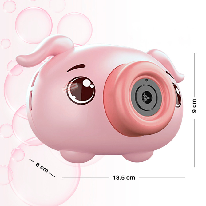 Maquina De Burbujas Automatica Cerdito Forma De Camara X-015