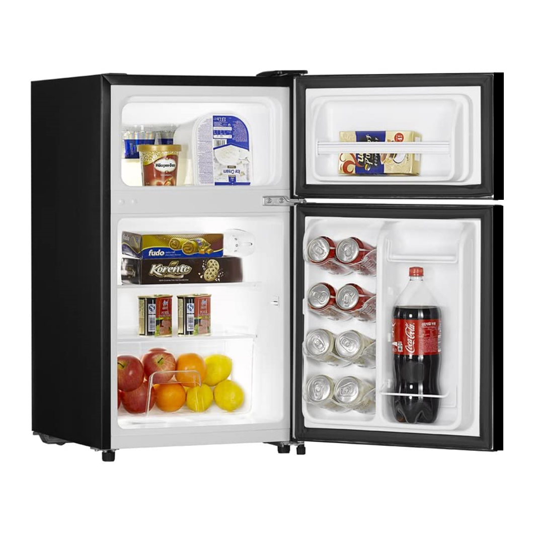 Refrigerador Frigobar De 2 Puertas Hisense 3.3 Pies Con Congelador RT33D6ABE