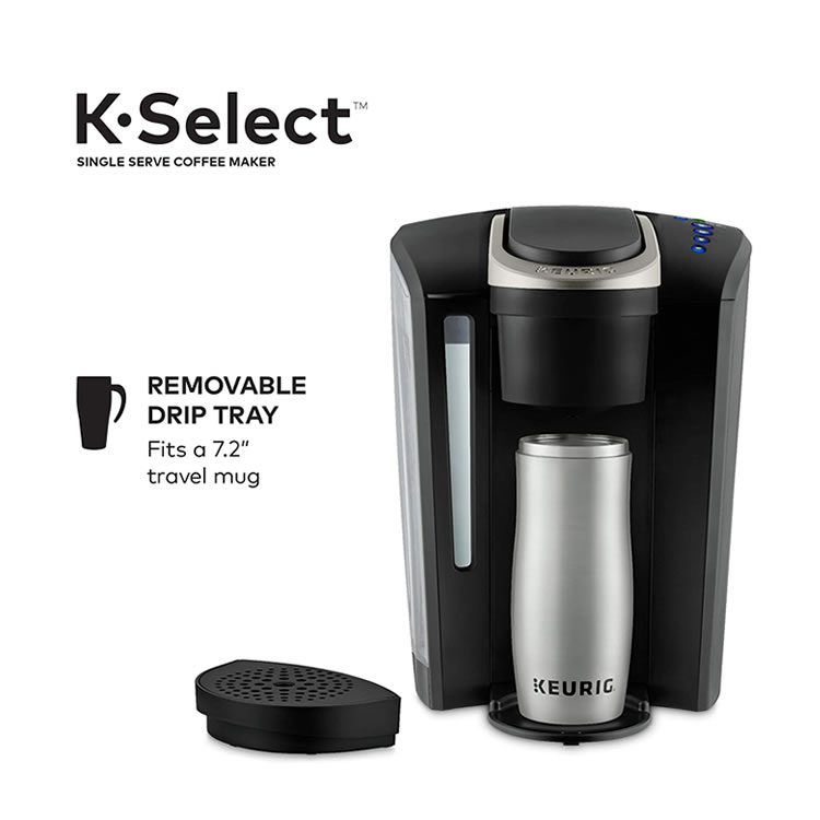 Cafetera Con Deposito Extraíble De 52oz Keurig K-SELECT K80 - Negro