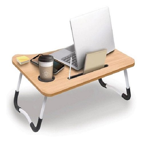 Mesa Plegable Portátil Laptop Escritorio Sofa Cama Multíuso Madera