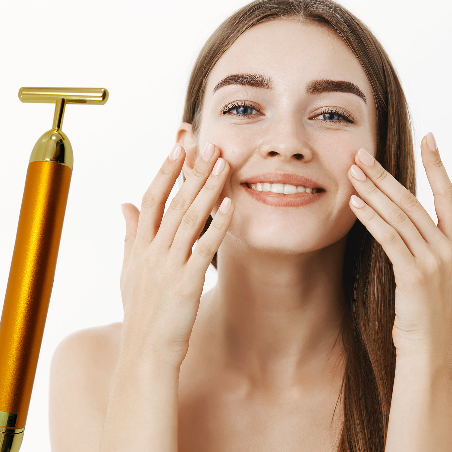 Masajeador Facial Eléctrico Antiarrugas Rejuvenecedor 24k