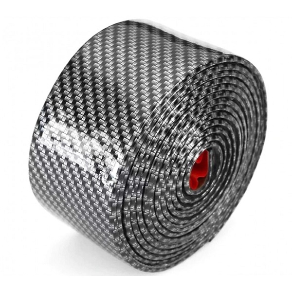 Cinta Antiderrapante Auto Apariencia Fibra Carbón 2 Piezas