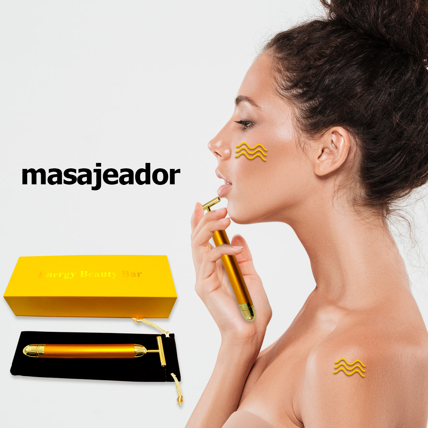 Masajeador Facial Eléctrico Antiarrugas Rejuvenecedor 24k