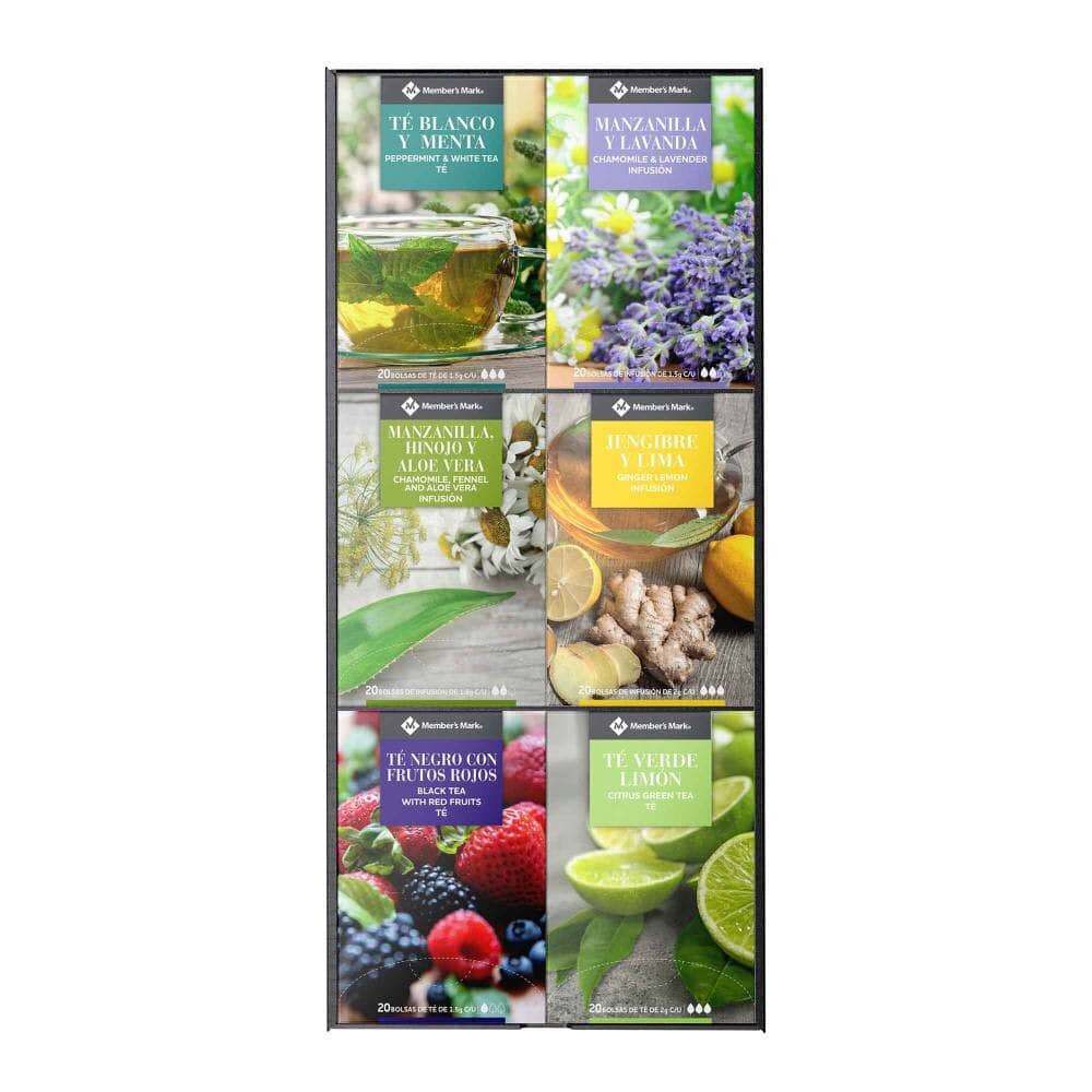 Té Member's Mark Sabores Surtidos 120 pzas