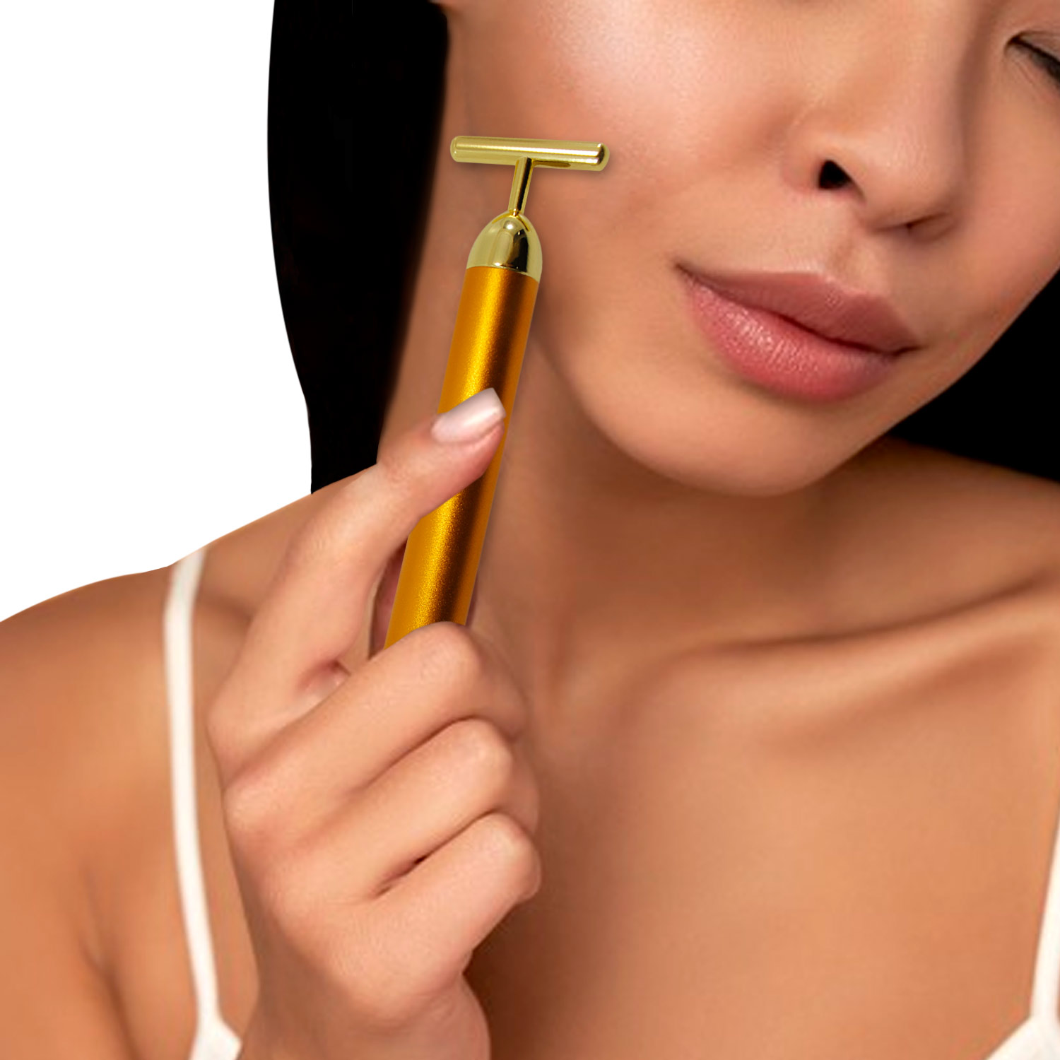 Masajeador Facial Eléctrico Antiarrugas Rejuvenecedor 24k