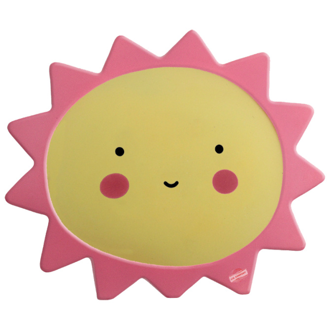Lampara Sol Luz De Noche Mesa Cute Kawaii Pilas Dd012