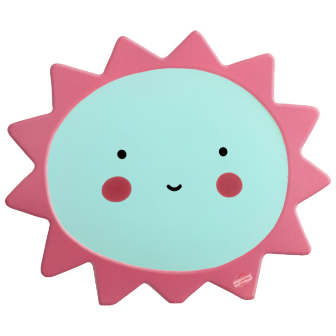Lampara Sol Luz De Noche Mesa Cute Kawaii Pilas Dd012