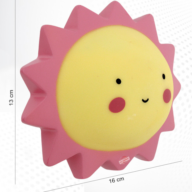 Lampara Sol Luz De Noche Mesa Cute Kawaii Pilas Dd012