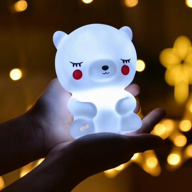 Lampara Osito Luz De Noche Mesa Cute Kawaii Dd015