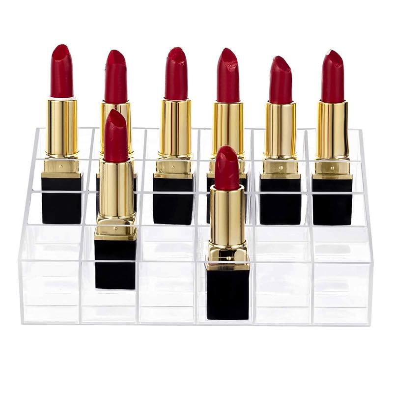 Organizador De Acrílico Para 24 Labiales Exhibidor de Maquillaje