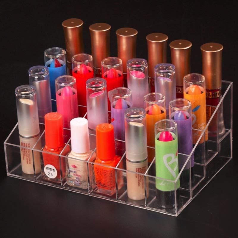 Organizador De Acrílico Para 24 Labiales Exhibidor de Maquillaje