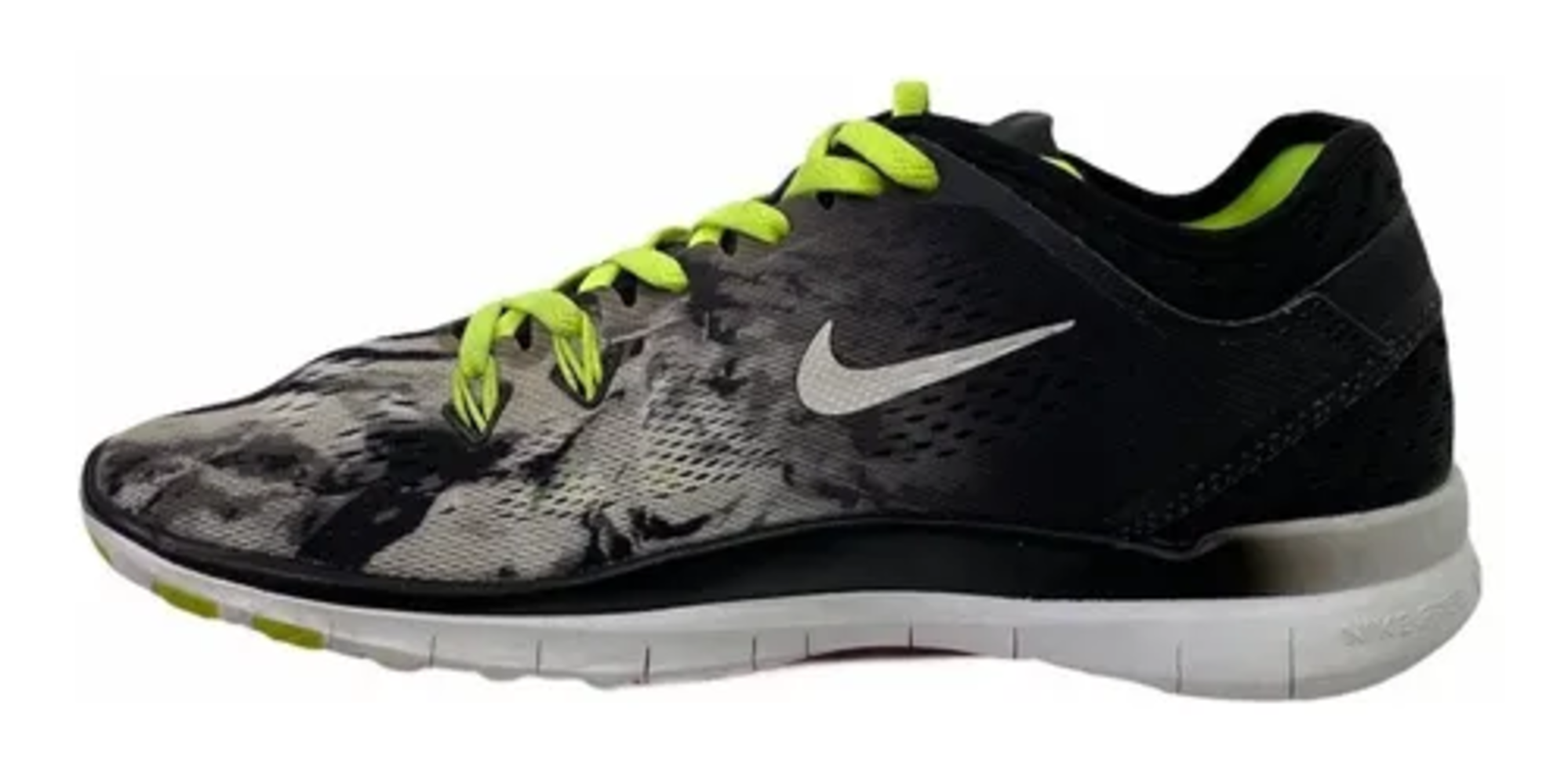 tenis Nike free 5.0 verde con negro para dama