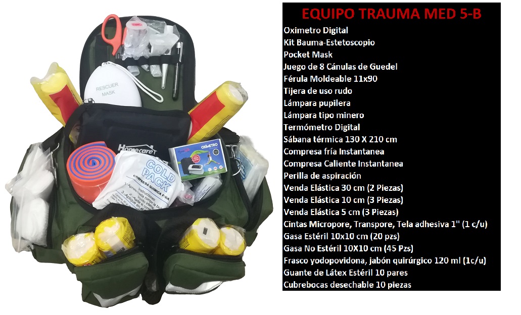 Botiquín Trauma Med 5-b Equipado