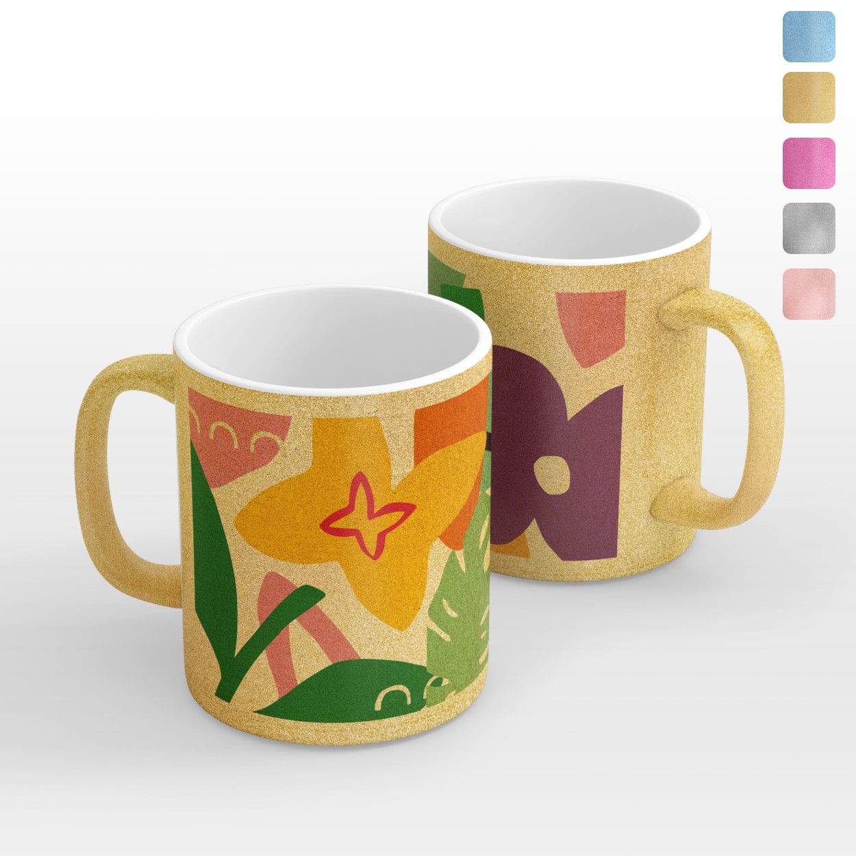 TAZA PERSONALIZADA PRIMAVERA MODELO GLITTER