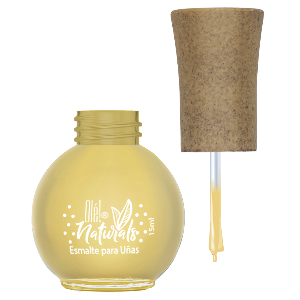 Esmalte Para Uñas Olé! Naturals, Color Amarillo