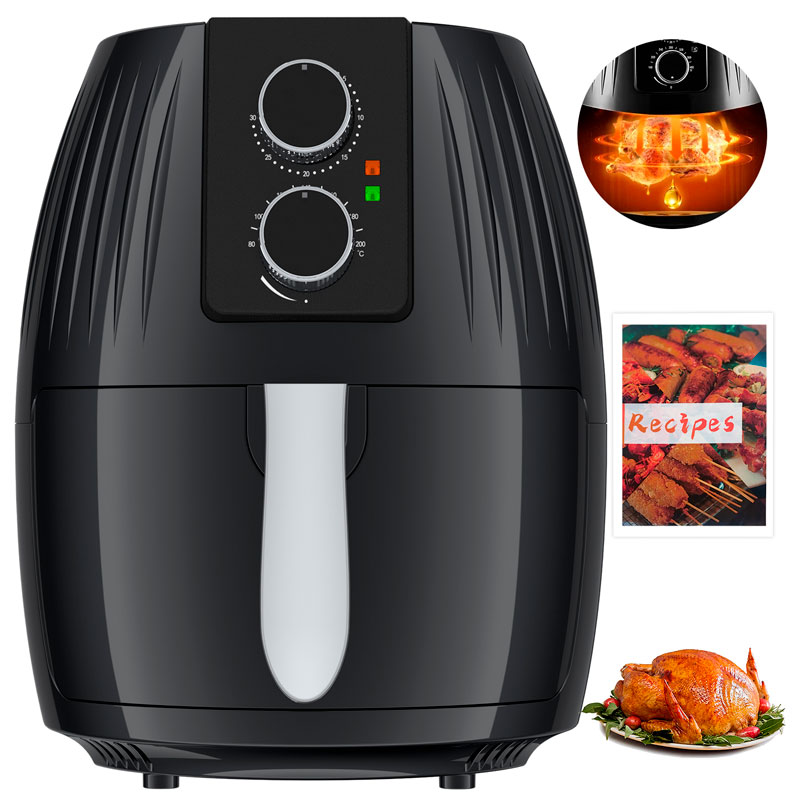 Horno Freidora Aire 5L Con Control Perilla Doble 1300W 120V