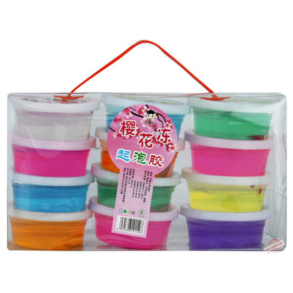 Set 12 Pcs Slime Colores Neon Didactico Niño Mayoreo Mm-105