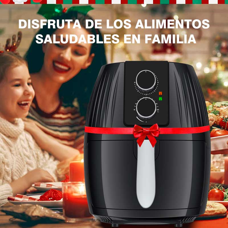 Horno Freidora Aire 5L Con Control Perilla Doble 1300W 120V