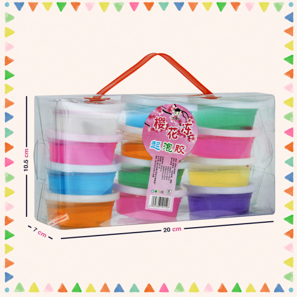 Set 12 Pcs Slime Colores Neon Didactico Niño Mayoreo Mm-105