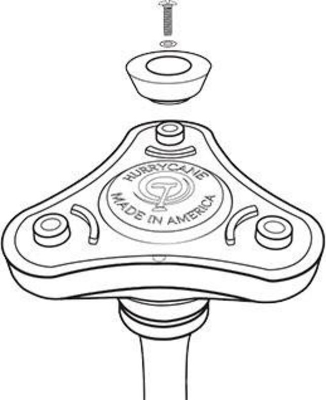 Regatones Repuestos Para Baston Hurrycane Set De 3 Gomas