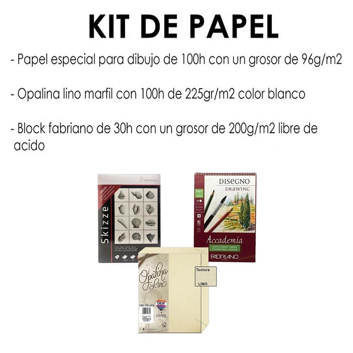 Papel Dibujo Arte Acuarela Oleo Acrilico Texturizado + Block