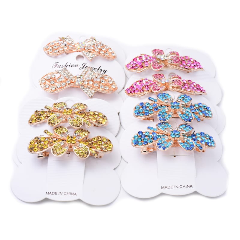 Kit de 8 broches frances para cabello diferentes colores 2