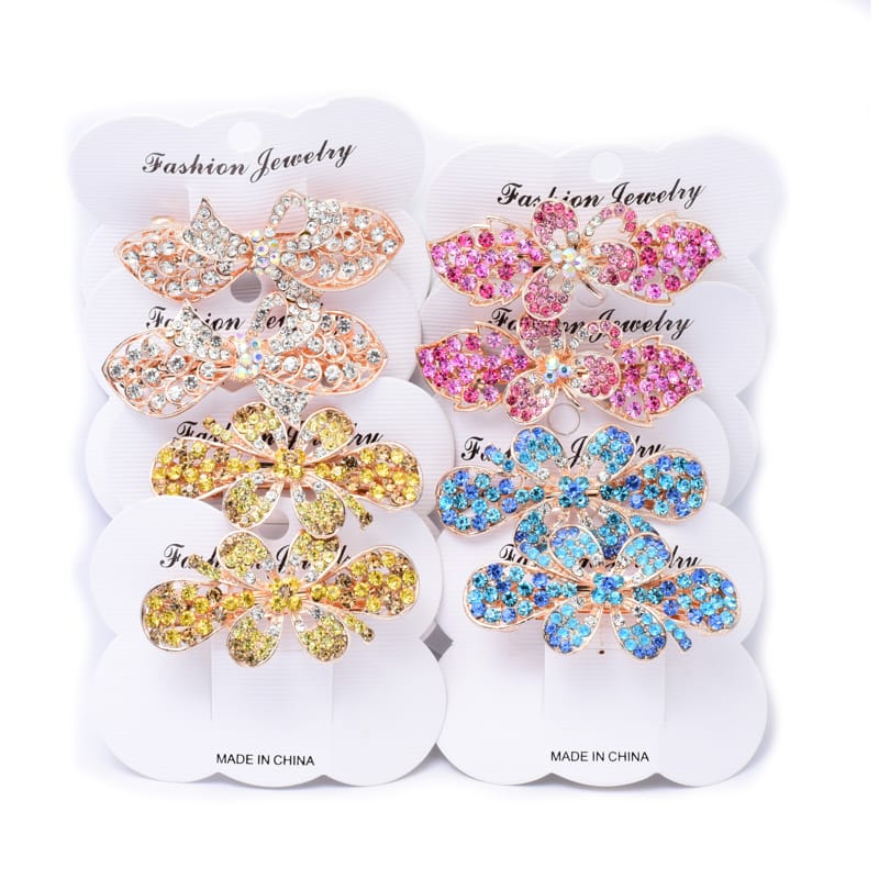 Kit de 8 broches frances para cabello diferentes colores 2