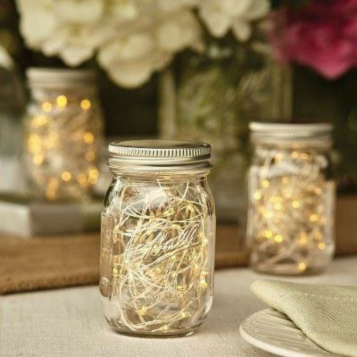 12 Frasco Vidrio Mason Jars Transparente 16oz/473ml Ball