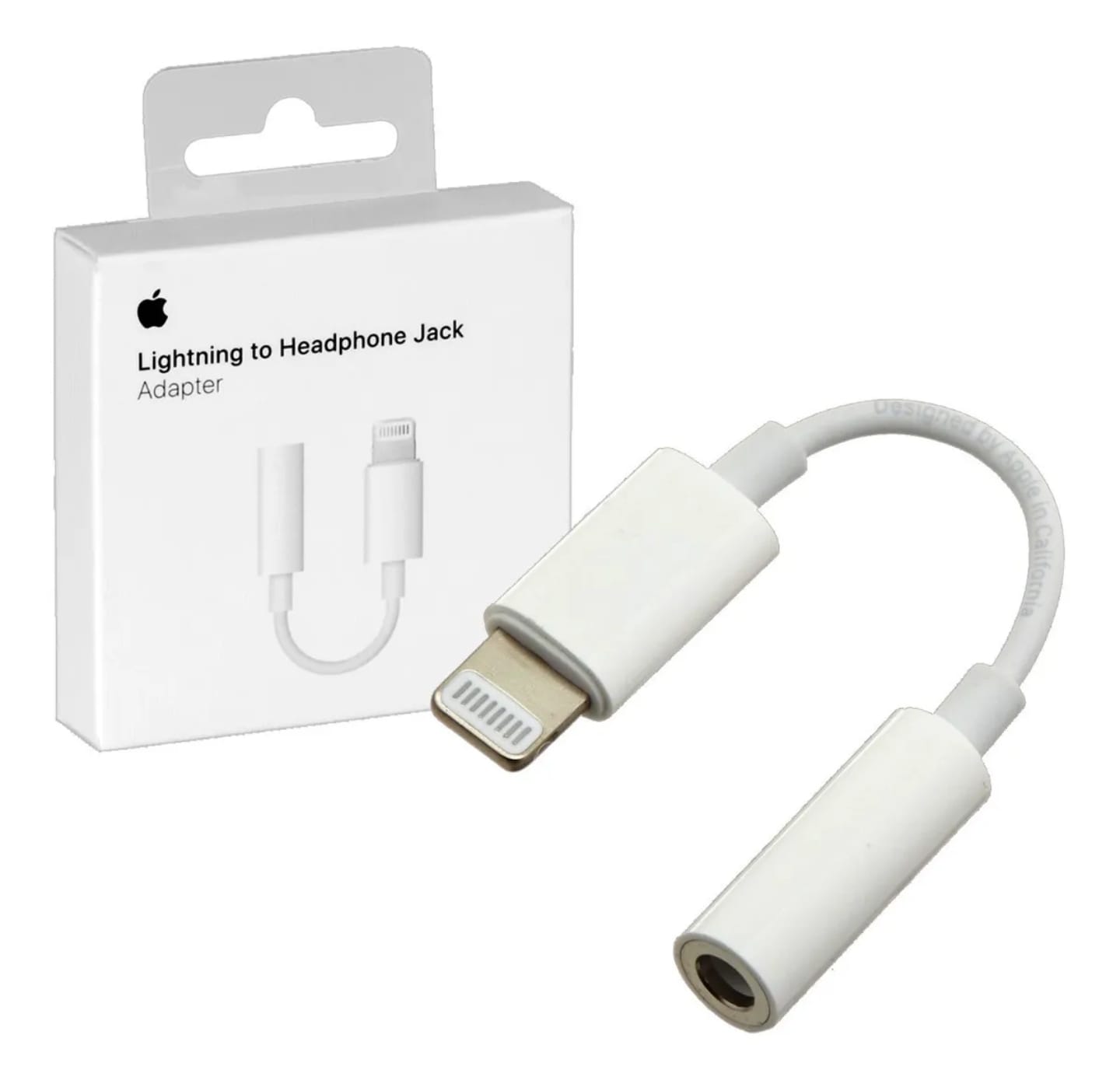 Conector Adaptador Lightning a 3.5mm Auxiliar Compatible con iPhone y iPad Certificado MFI Original