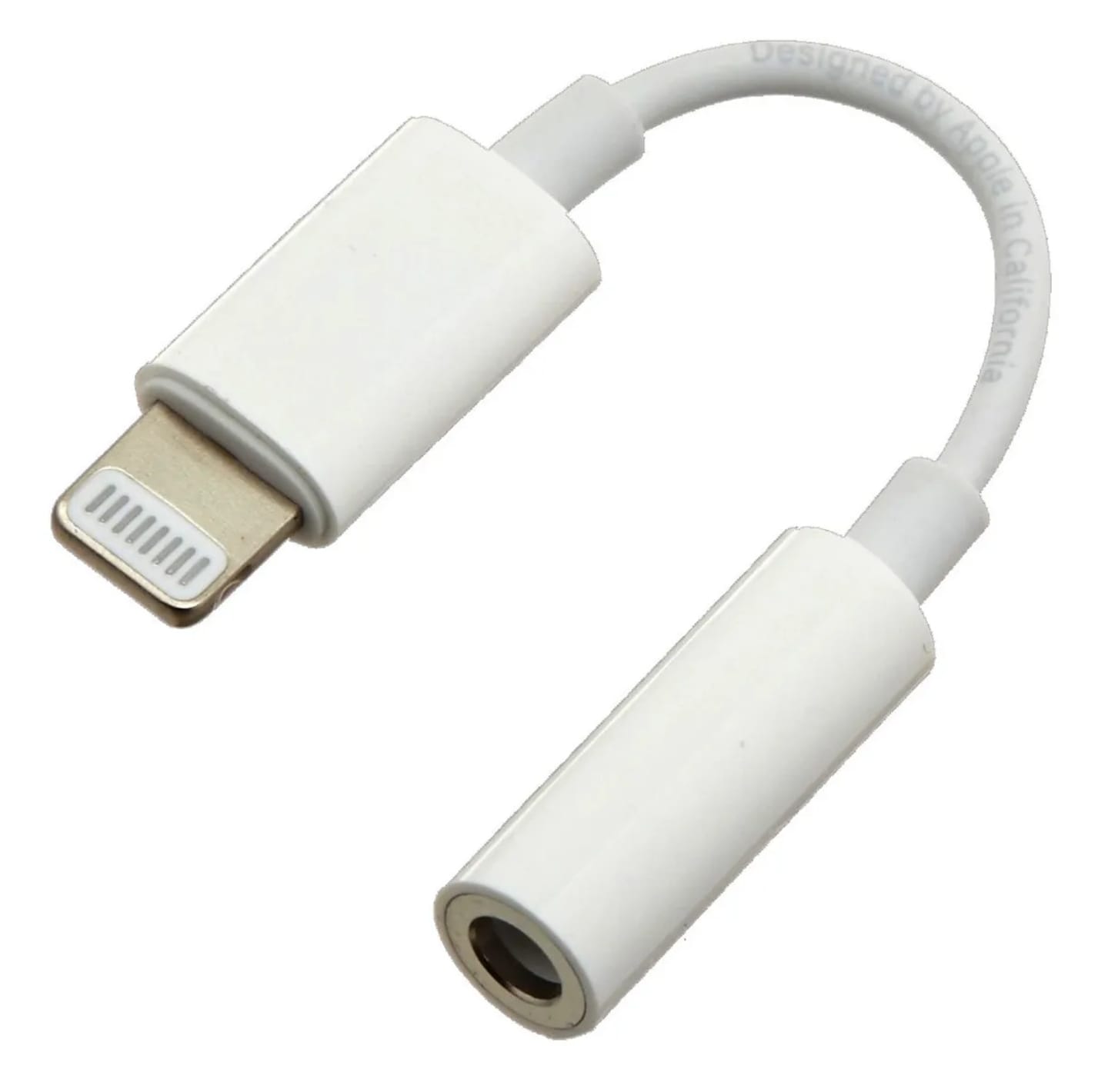 Conector Adaptador Lightning a 3.5mm Auxiliar Compatible con iPhone y iPad Certificado MFI Original