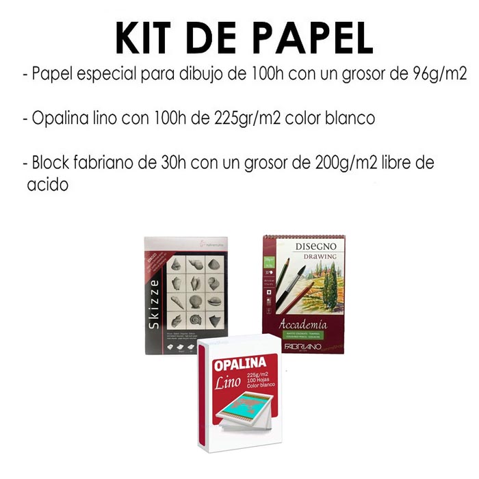 Papel Texturizado Opalina Arte Dibujo Pintar Acuarela + Bloc fabriano