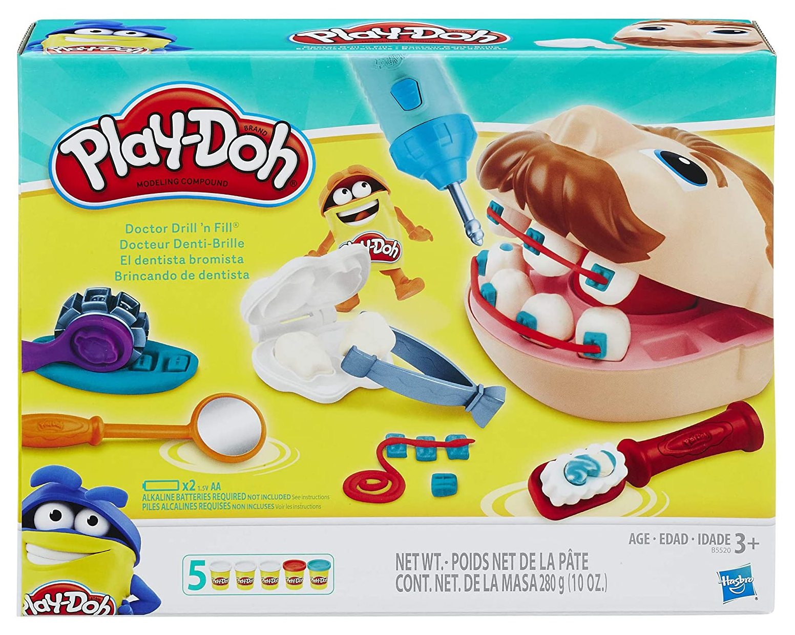 Play Doh Dentista Bromista Taladro Electrico 280 Gr Hasbro