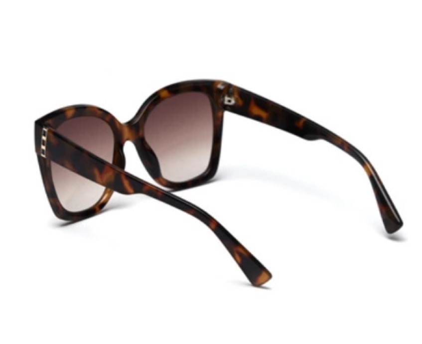 Lentes De Sol Carmen Oversize Cuadrados Leopardo