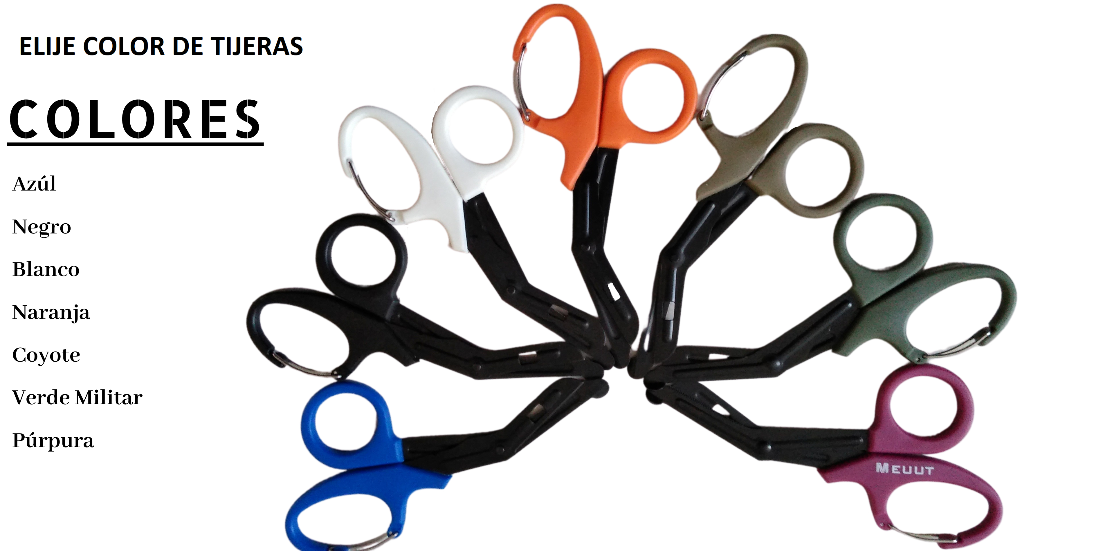 Tijeras Uso Rudo Paramédico Enfermería Con Llave Oxígeno