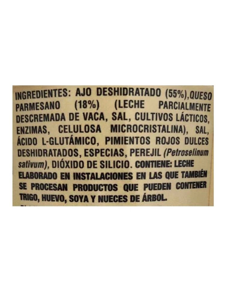 Sazonador Ajo Y Queso Parmesano Jhonny´s 510g Aderezo