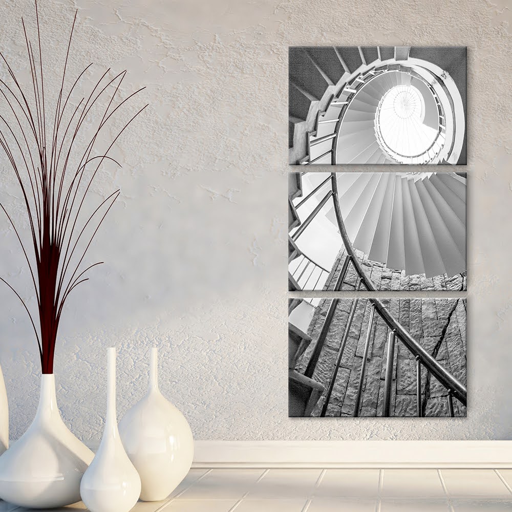 Cuadros Decorativos Escalera MobileCity Set 3 piezas 40 x 60